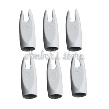 50 шт. Белый ID 7 мм стрелка nock для стрельбы из лука охота