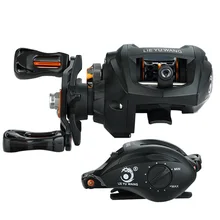 10+ 1BB левое колесо падения 6,3: 1 магнитный тормоз металлический пульт дистанционного управления для кемпинга приманка Рыболовная катушка