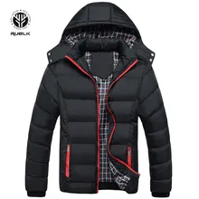 Высококачественная хлопковая Толстая приталенная куртка, мужское пальто, зимние парки, пальто, Мужская теплая брендовая одежда, зимние куртки, верхняя одежда