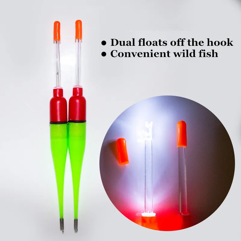 10 pcs /New Night Fishing float Plastic Fishing Float Bobber Red