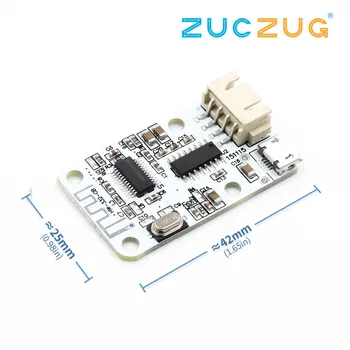 

Wireless Bluetooth 4.0 Stereo Audio Receiver Module Digital Amplifier Sound Loud Board Micro USB 3W+3W 5V DC