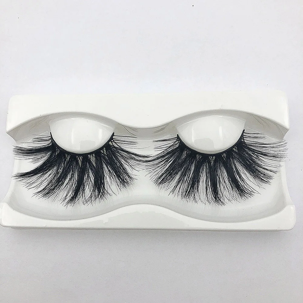 

MIKIWI Faux Mink Lashes 25mm 6D silk Eyelashes Extension Makeup Natural False Eyelashes Lash Extension Silk with paper box