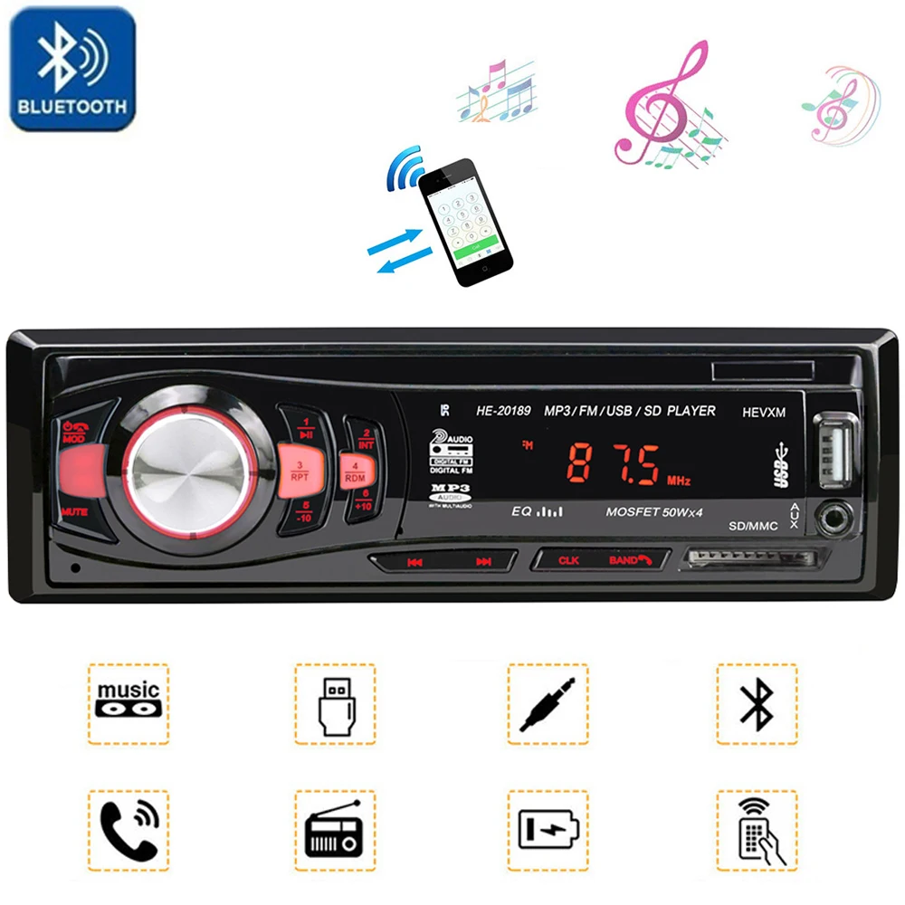 Новинка автомобильный Bluetooth радиоприемник 12 В mp3 плеер беспроводной приемник