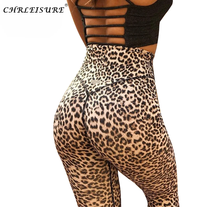 

CHRLEISURE Sexy Leopard Leggings Women Workout Push Up Leggings High Waist Leggings Printed Skinny Legging Femme Womens Clothing