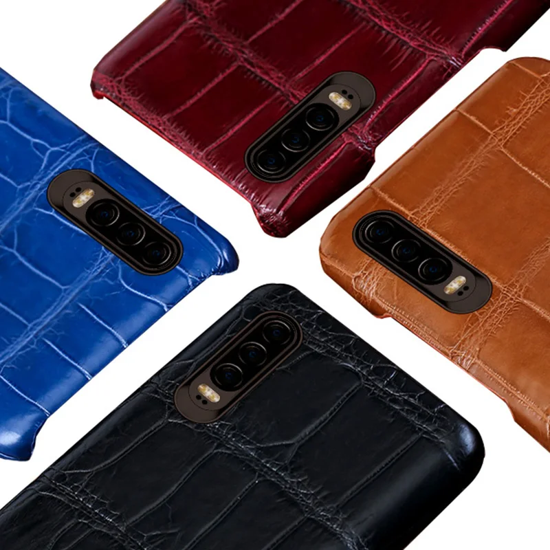 Чехол из натуральной крокодиловой кожи для Huawei p30 p20 Lite pro Mate 30 20 Y6 y7 y9 P SMART 2019 Honor 10 20i
