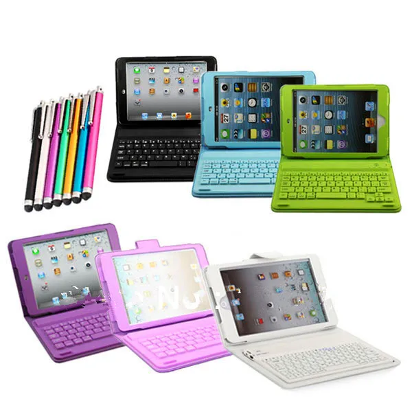 

For soft 3d iPad mini case Wireless Bluetooth Keyboard PU Leather Stand Case Cover For iPad Mini 1 2 3 4 + Free Stylus Pen