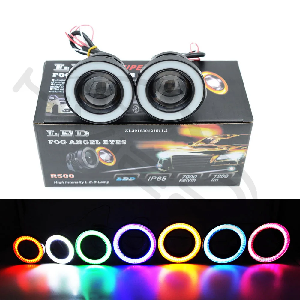 2X 3.5 3.0 2.5 inch COB led headlamp angel eyes drl hole ring Fog Lights lens Car Headlight Daytime running light 89mm 76mm 64mm 2X 3.5 3.0 2.5 inch COB led headlamp angel eyes drl hole ring Fog Lights lens Car Headlight Daytime running light 89mm 76mm 64mm