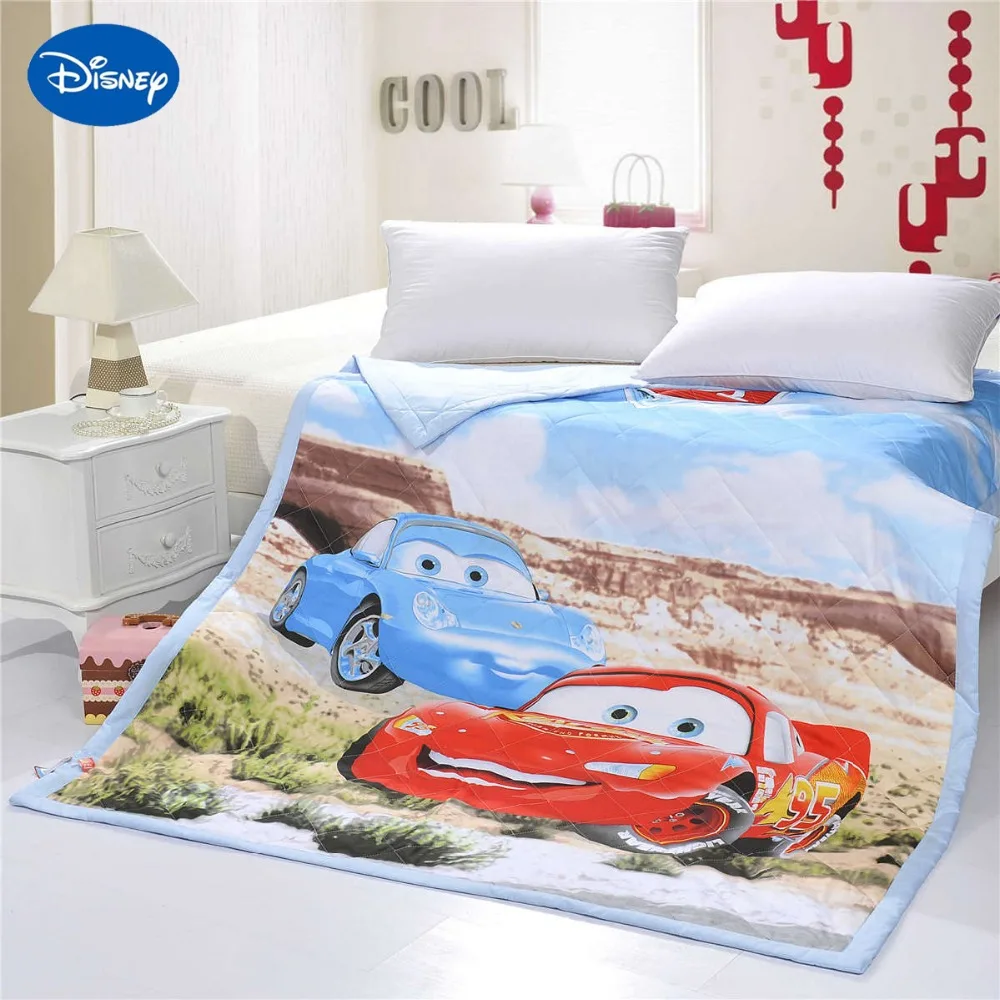 Cartoon Mcqueen Cars Quilts Comforters Single Twin Full Queen Size Bed Decor Cotton Fabric Woven Blue Cartoon Mcqueen Cars Quilts Comforters Single Twin Full Queen Size Bed Decor Cotton Fabric Woven Blue
