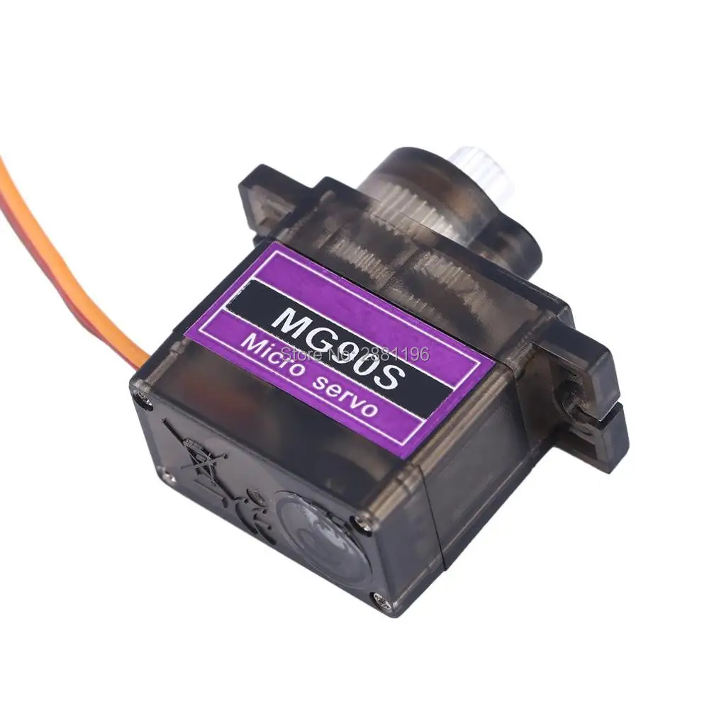 

MG90S Aluminum Metal Gear Servo Micro Servo For Boat Car Plane Helicopter