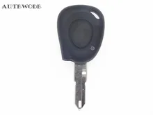 AUTEWODE 1 button Replacement Key Shell fit for RENAULT Megane Clio Scenic IR Remote Case Fob