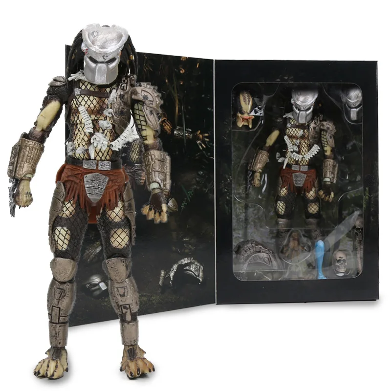 7," NECA Predator Ultimate 30th Anniversary Jungle Hunter ПВХ фигурка охотника за джунглями Unmasked Коллекционная модель игрушки куклы