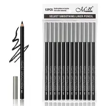 12 шт Menow деревянная ручка черный карандаш для глаз стойкий водонепроницаемый косметика для глаз