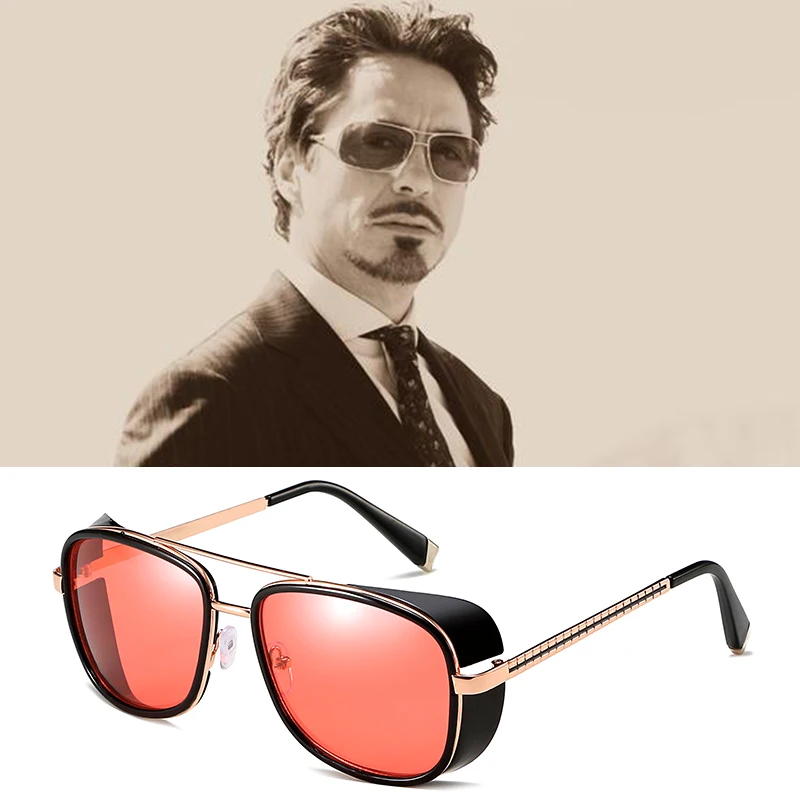 Retro Windshield Sunglasses Vintage Men Coating Sun Glasses UV400 Alloy Goggle