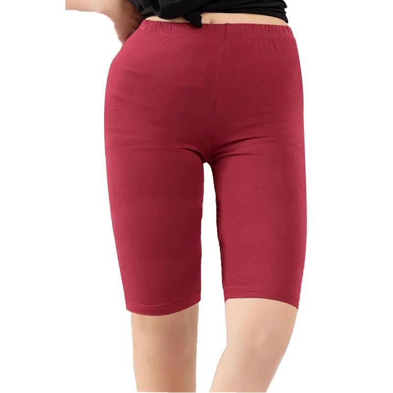 Women's Modal Short Leggings Basic Breathable Leggings Smooth High Elasticity Plus Size Knee Length GYM Pants Leggings For Women aerie crossover leggings Leggings