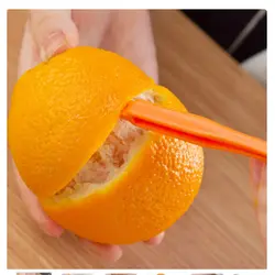 3 шт./компл. пластиковые оранжевые пластиковые лимоны нож очиститель от кожуры слайсер полезный оранжевый инструмент для очистки