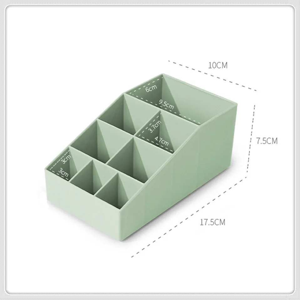 Msjo Настольный органайзер пластиковая щетка и вкладыш коробка для хранения макияжа пульт дистанционного управления для канцтоваров и мелких предметов держатель коробка для помады контейнер