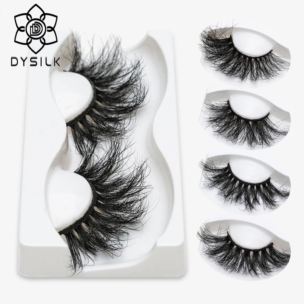 

DYSILK 25mm Mink Eyelashes 3D Mink Lashes Handmade Full Strip Lashes Cruelty Free Luxury Mink Eyelashes Makeup Lash maquiagem