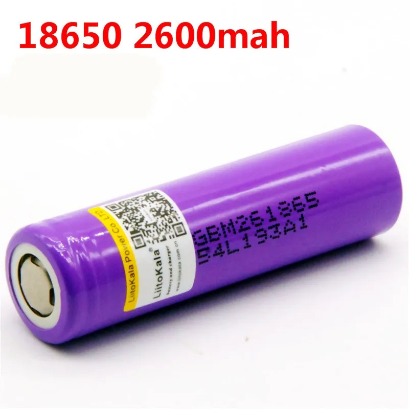 LiitoKala-para-M26-100-original-18650-2600-mah-10A-ICR18650-m26-2600-mah-3-7-v_