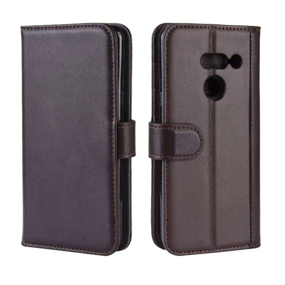 

For LG G8 ThinQ Case Premium Business Flip Genuine Leather Case Wallet Card Slots Stand Mobile Phone Protective Cover Bag