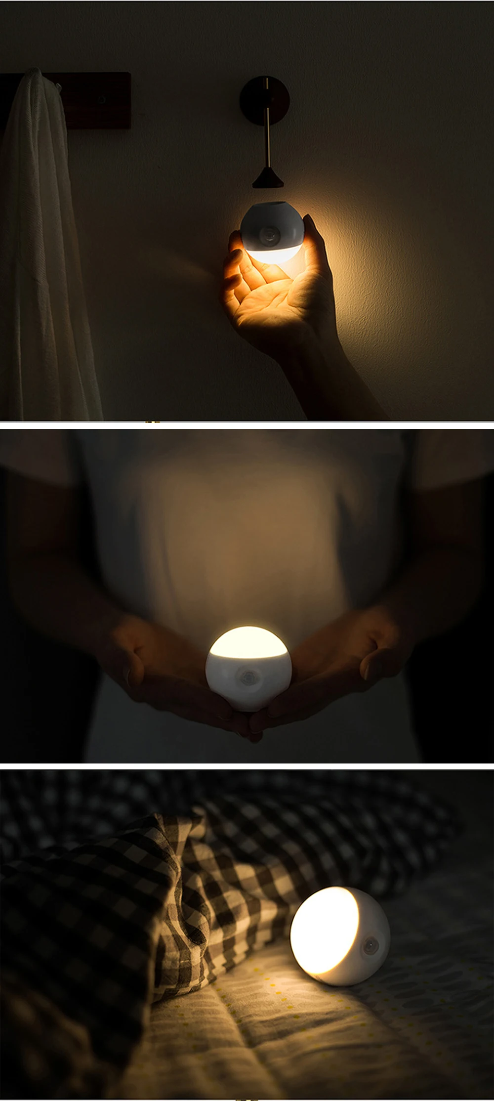 Xiaomi Sothing Sunny Smart Sensor Night Light Infrared Induction USB Charging Removable Night Lamp For xiaomi smart home (2)