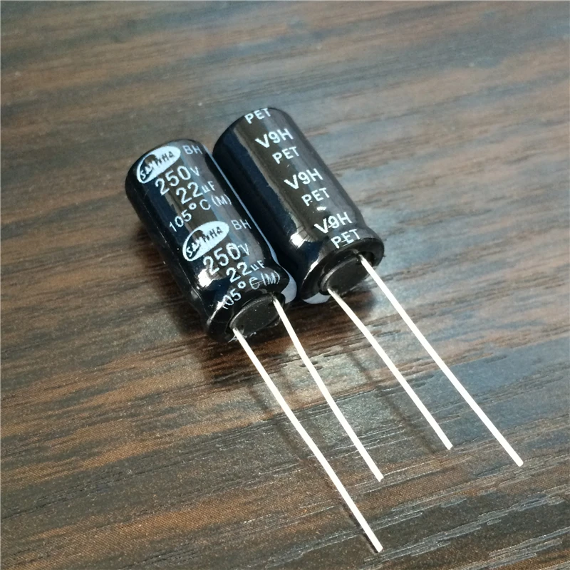 

5pcs 22uF 250V SAMWHA BH Series 10x20mm 250V22uF High Ripple Current Long Life Aluminum Electrolytic Capacitor