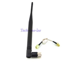 GSM 5 dbi 433 МГц антенна SMA штыревой разъем резиновая Беспроводная Антенна+ RP SMA штыревой к SMA Гнездовой RG316 15 см соединительный кабель