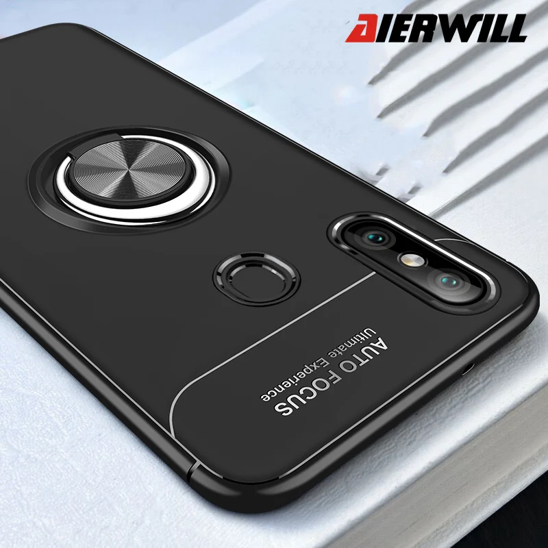 

Armor Case For Redmi Note 5 Pro Case Silicone Rotating Finger Ring Magnetic Car Holder Back Cover For Xiaomi Redmi Note 5 Case
