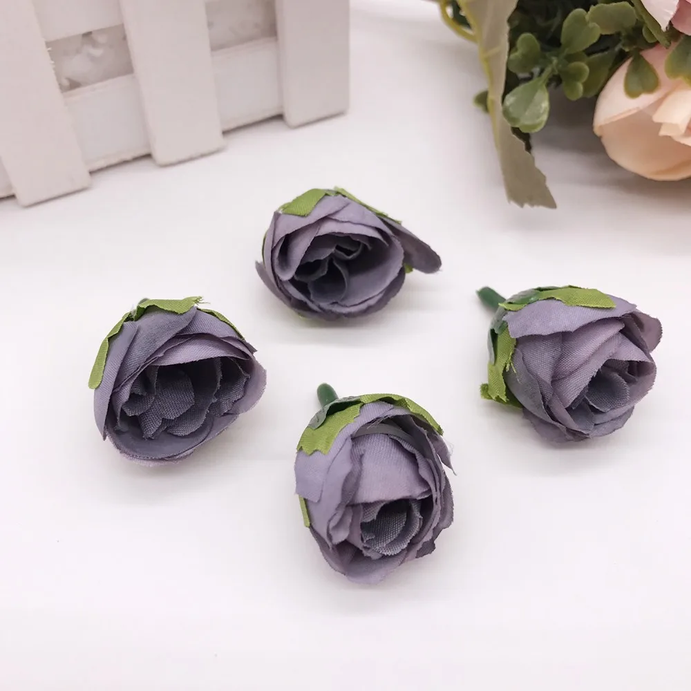 10pcs-batch-2cm-wedding-party-home-decoration-wreath-DIY-scrapbooking-crafts-small-artificial-tea-rose-bud(11)
