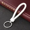 Corde tricotée à la main faisant la corde en cuir porte-clés pour les femmes hommes corde pour accrocher des sacs porte-clés Porte Clef Chaveiro porte-clés ► Photo 2/6
