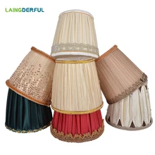 Тканевый абажур для лампы, хрустальные свечи, подвесные светильники, специальный абажур, современный изысканный арт-деко, покрытие для домашнего декора