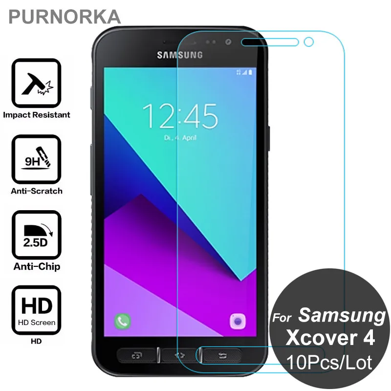 10 Pcs/Lot 9H 2.5D Tempered Glass For Samsung Galaxy Xcover 4 XCover4