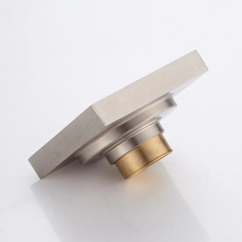 Floor Drain Black Brass Toilet Bathroom Balcony Anti-odor Shower Drain Strainer Cover Square Hidden Tile Insert Waste Grates