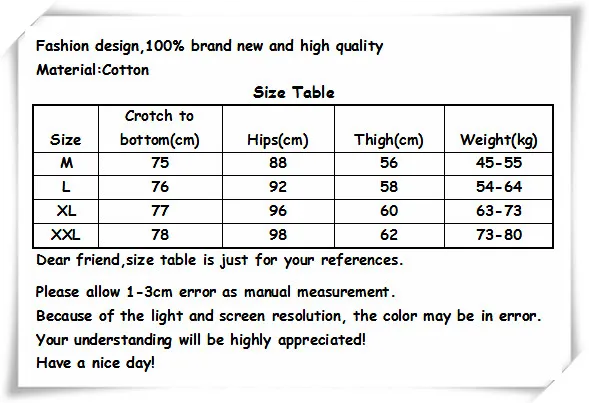 pants size table_