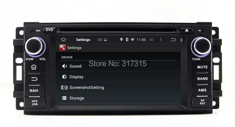 Clearance Android 4.4 Car DVD Player for Jeep Commander Compass Grand Cherokee Wrangler with GPS Navigation Radio BT TV CD USB AUX WIFI 3