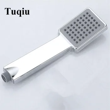 

Hot Sale Bathroom High Pressure Shower Head Chrome Square Rainfall Hand held Shower Head Water Saving Sprayer