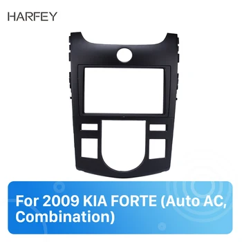 

Harfey Double Din Car Stereo Fascia Frame CD Trim Cover Kit Stereo Install Dashboard Refitting Panel For KIA FORTE 2009 Auto AC