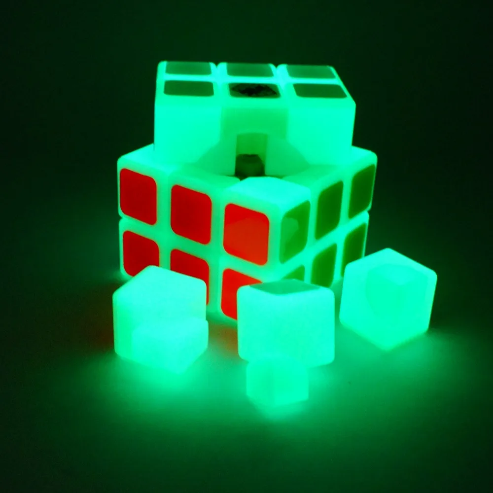 

2018 New arrive magic yoyo cube Noctilucent Magic Cube Professional 3*3*3 Magico Puzzle Speed Classic Toys Luminous cube