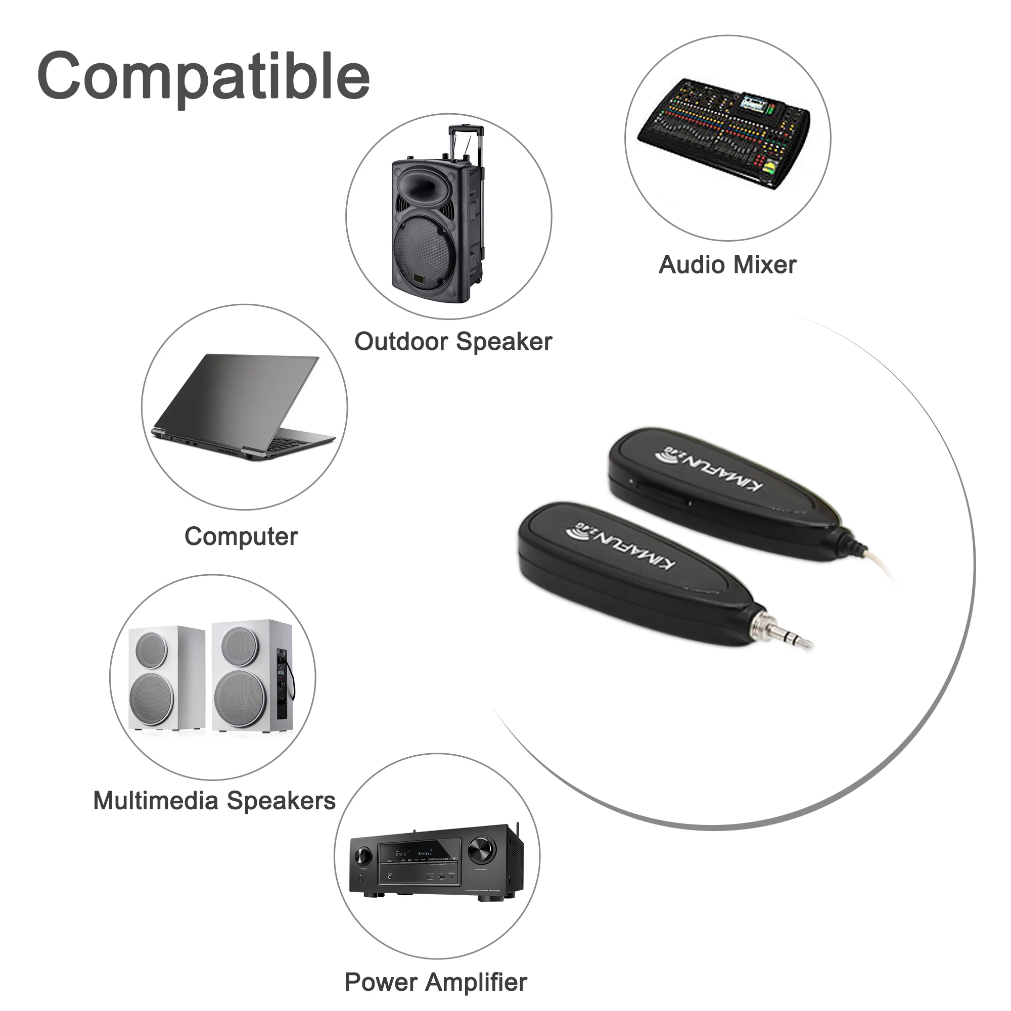KIMAFUN KM-G160 2.4G Wireless Microphone