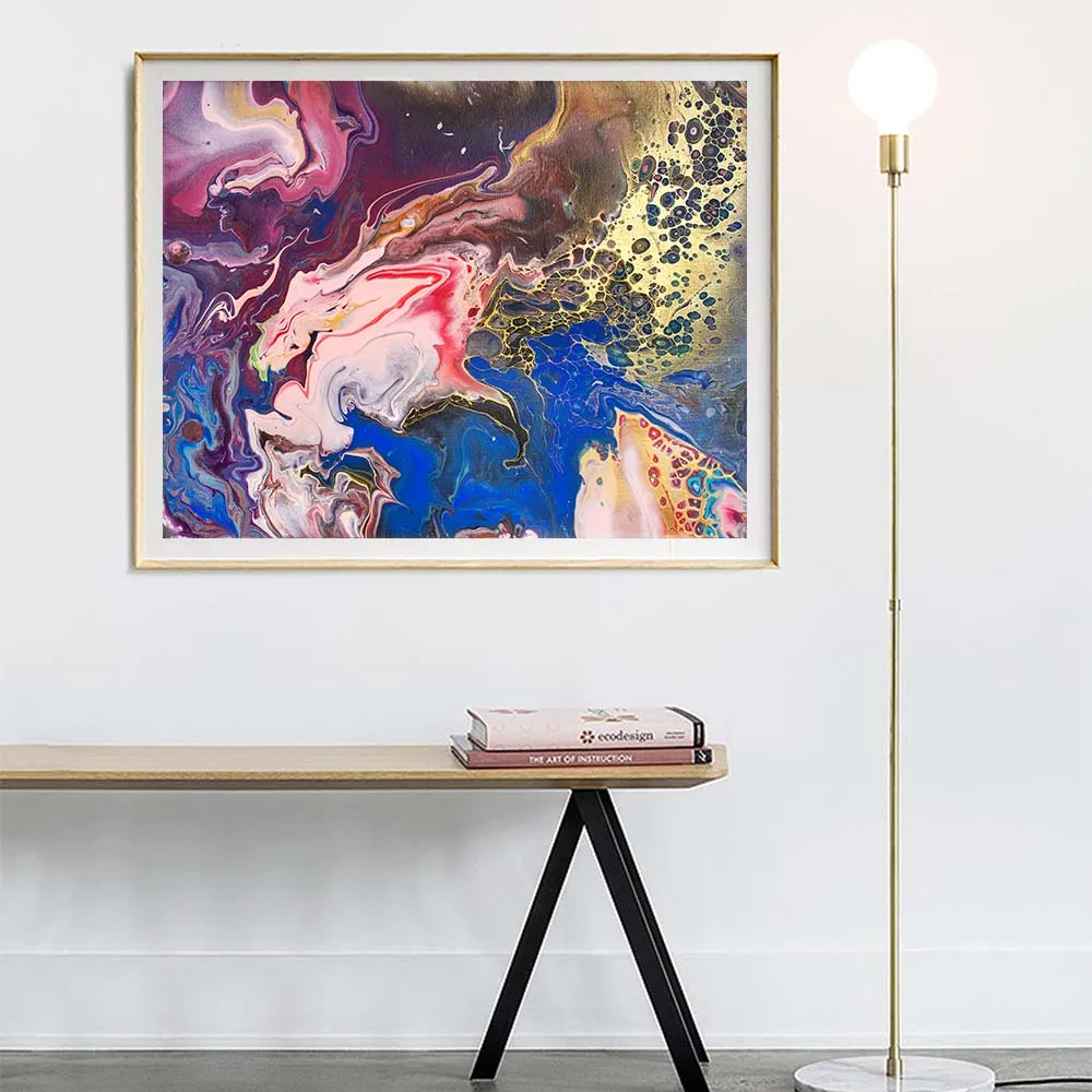Contemporary colourful Abstract art Paintings Red and Golden on Canvas Oil Painting Wall Art Living Room Contemporary colourful Abstract art Paintings Red and Golden on Canvas Oil Painting Wall Art Living Room