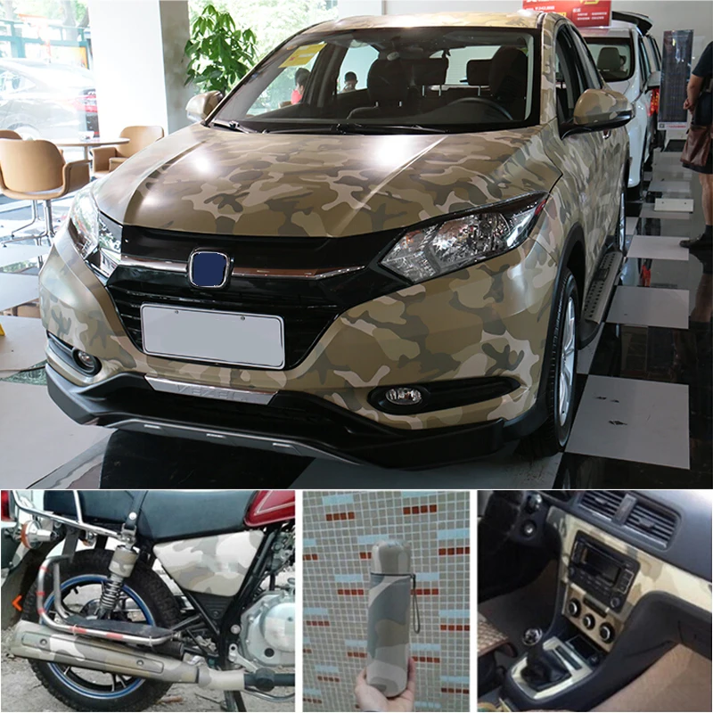Автомобильный Стайлинг POSSBAY 60x152 см камуфляжная Виниловая наклейка для