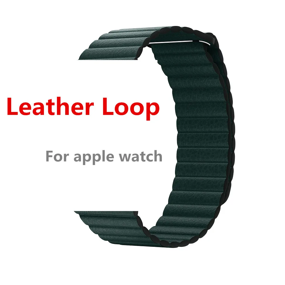 

Strap For apple watch band 4 44mm 40mm iWatch band 42mm 38mm apple watch 4 3 2 1 Accessories Magnetic Closure Leather bracelet