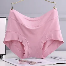 QA48 Women lace modal underwears high waist soft fat females lingeries panties plus size 3XL-6XL university females