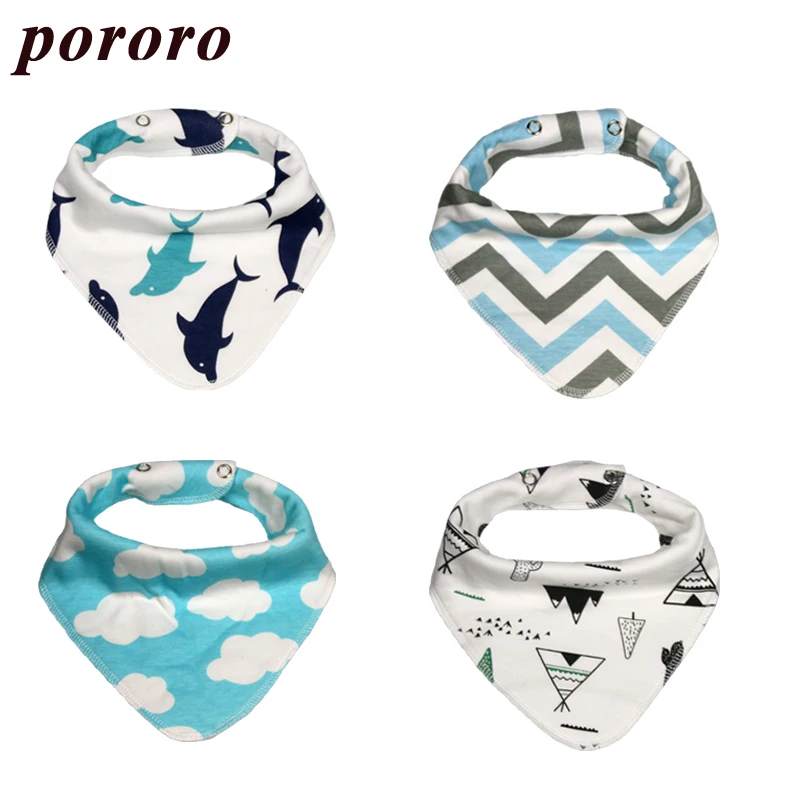 

Pororo 3pcs Set Baby Kids Toddler Feeding Bandana Bibs Saliva Towel Triangle Head Scarf