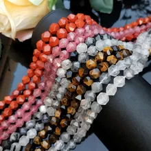 Облако кварцевые красные камень/Тайгерай/граненые 6/8/10/12 мм 1" для изготовления ювелирных изделий DIY свободные бусы fppj бусы оптом природа