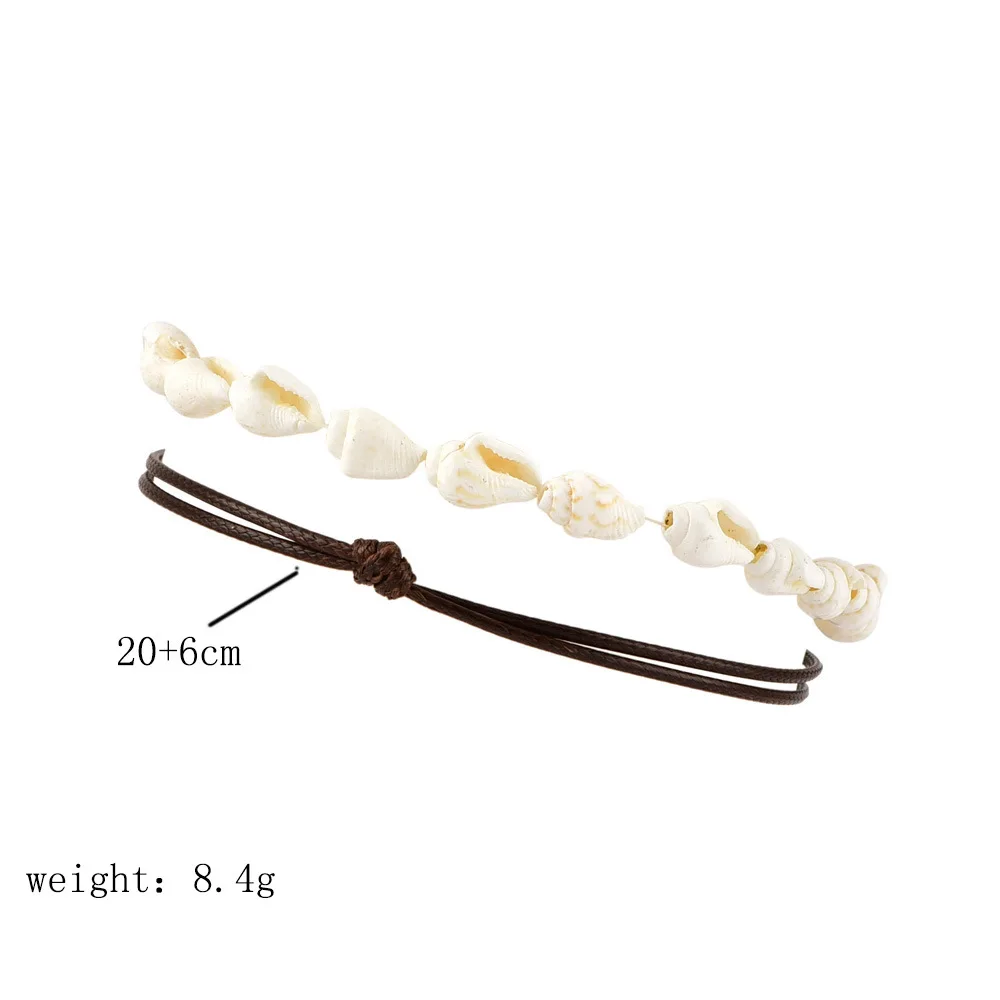 Boemian женские браслеты для щиколотки бусинки-ракушки ножной браслет сандалии летние пляжные браслет со ступнями ног на ноге Ремешок на щиколотке аксессуары