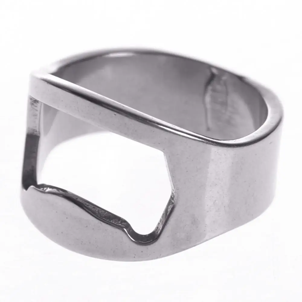 

20mm/22mm Stainless Steel Metal Finger 0.88inch Ring Beer Wine Bottle Opener Multifunction Tool Unique Creative Men