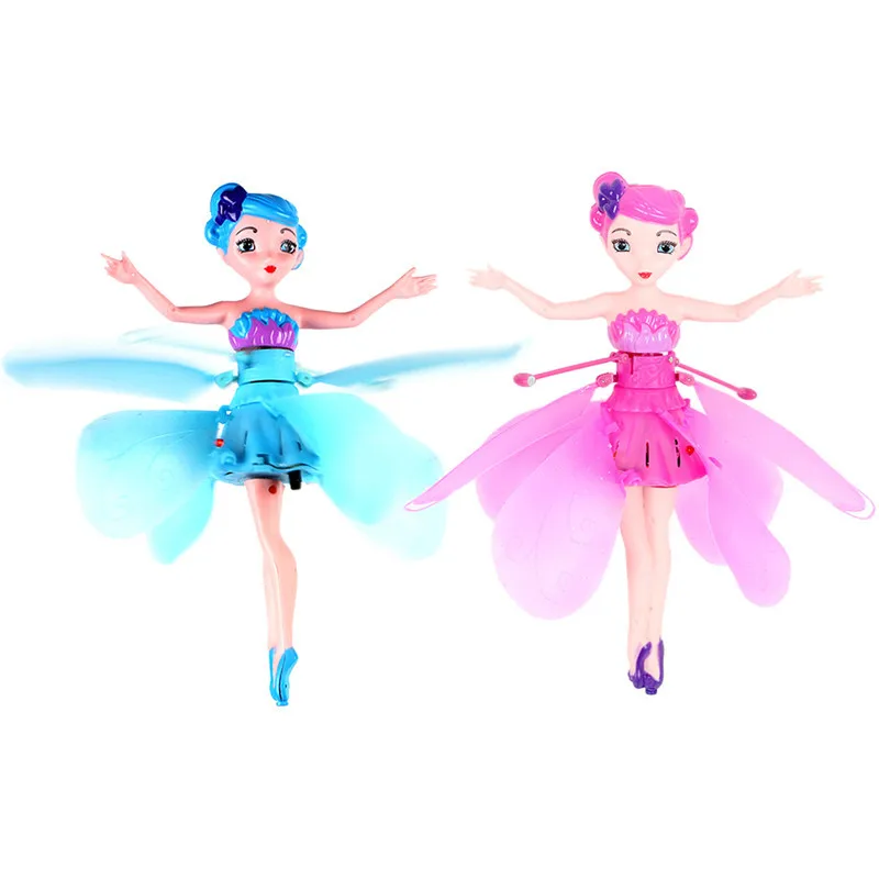 

Newest Flying Fairy Dolls Elsa Toy Infrared Induction Control Flying Dolls For Girls Remote Control Flying Toys For Children