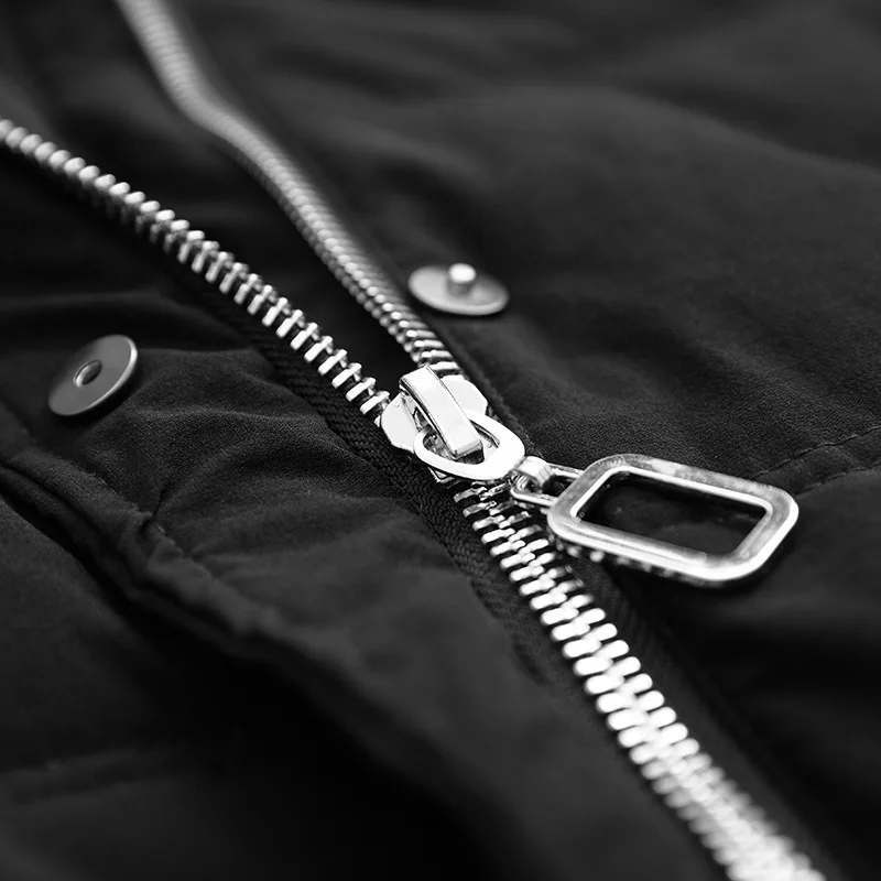 2018 New Women's down Jacket Large Size Women's Down Jacket Hooded Loose Female Jacket Fashion Zipper Coat Female (7)