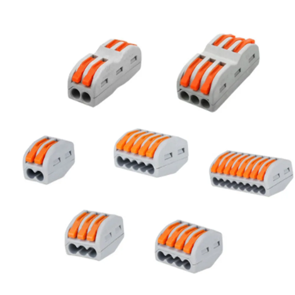 

wire connector SPL-2 cage spring new universal docking type quick wiring conductor terminal block electrical equipmen