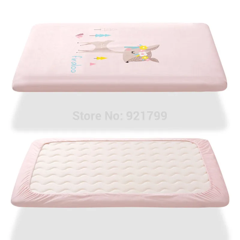100% Cotton Crib Fitted Sheet Soft Baby Bed Mattress Cover Protector Cartoon Sika Deer Newborn Bedding For Cot Size 120*65cm 100% Cotton Crib Fitted Sheet Soft Baby Bed Mattress Cover Protector Cartoon Sika Deer Newborn Bedding For Cot Size 120*65cm